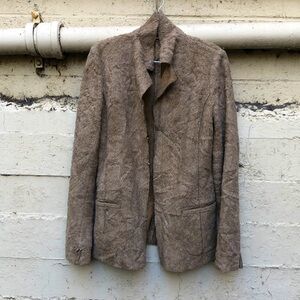 Ungaro fever faux fur beige jacket size 10